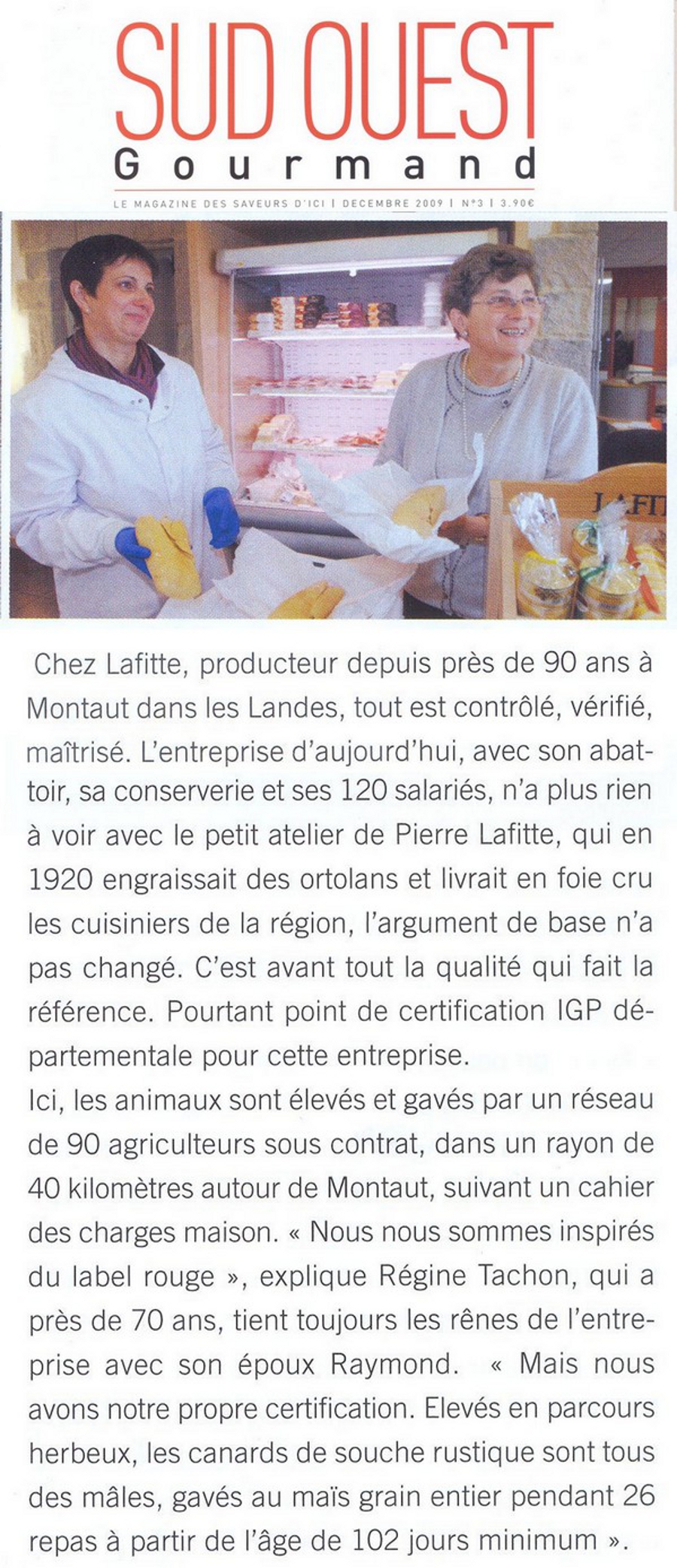 sud ouest gourmand lafitte foie gras
